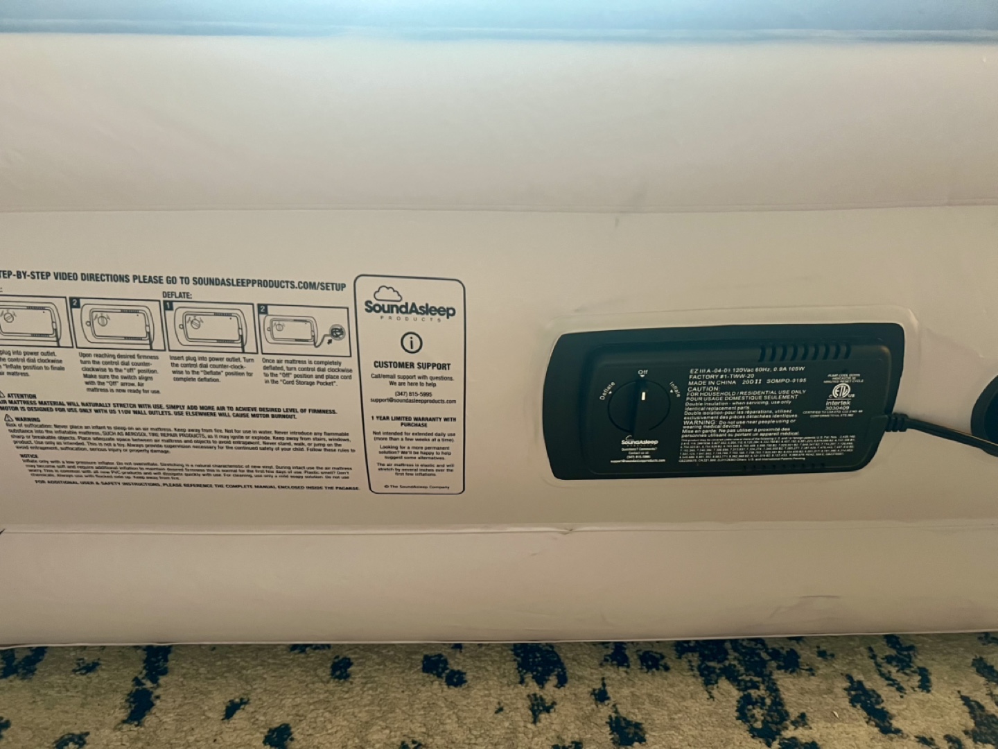 Queen Raised Air Mattress with Built-in Pump - photo 3