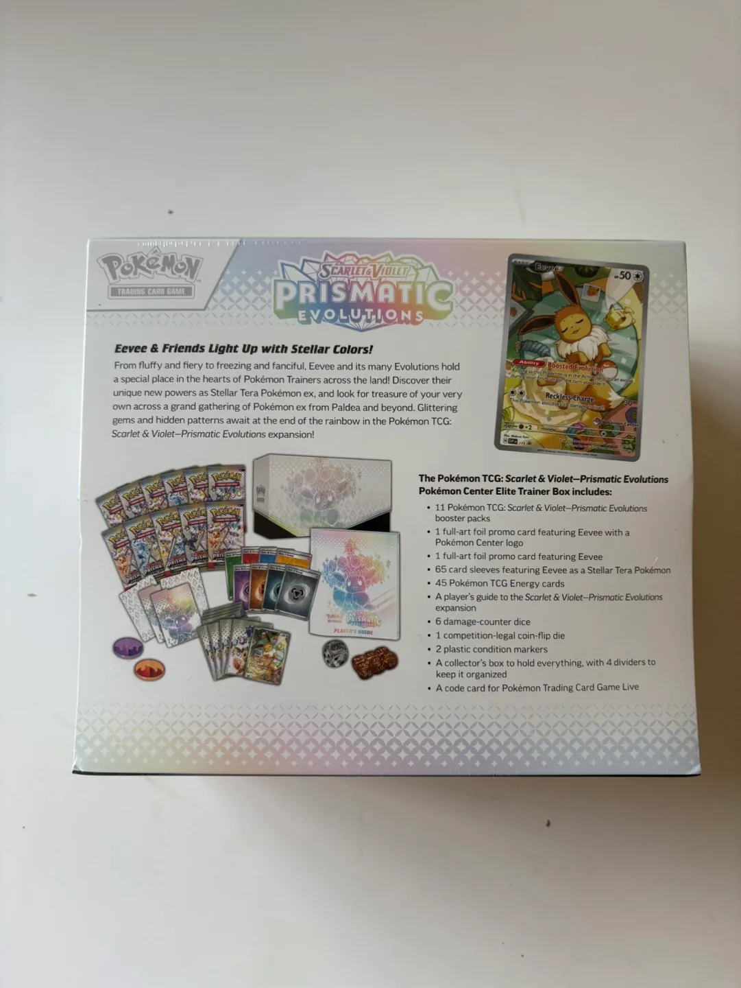 SEALED! Prismatic Evolutions Pokémon Center Elite Trainer Box image indicator(4)