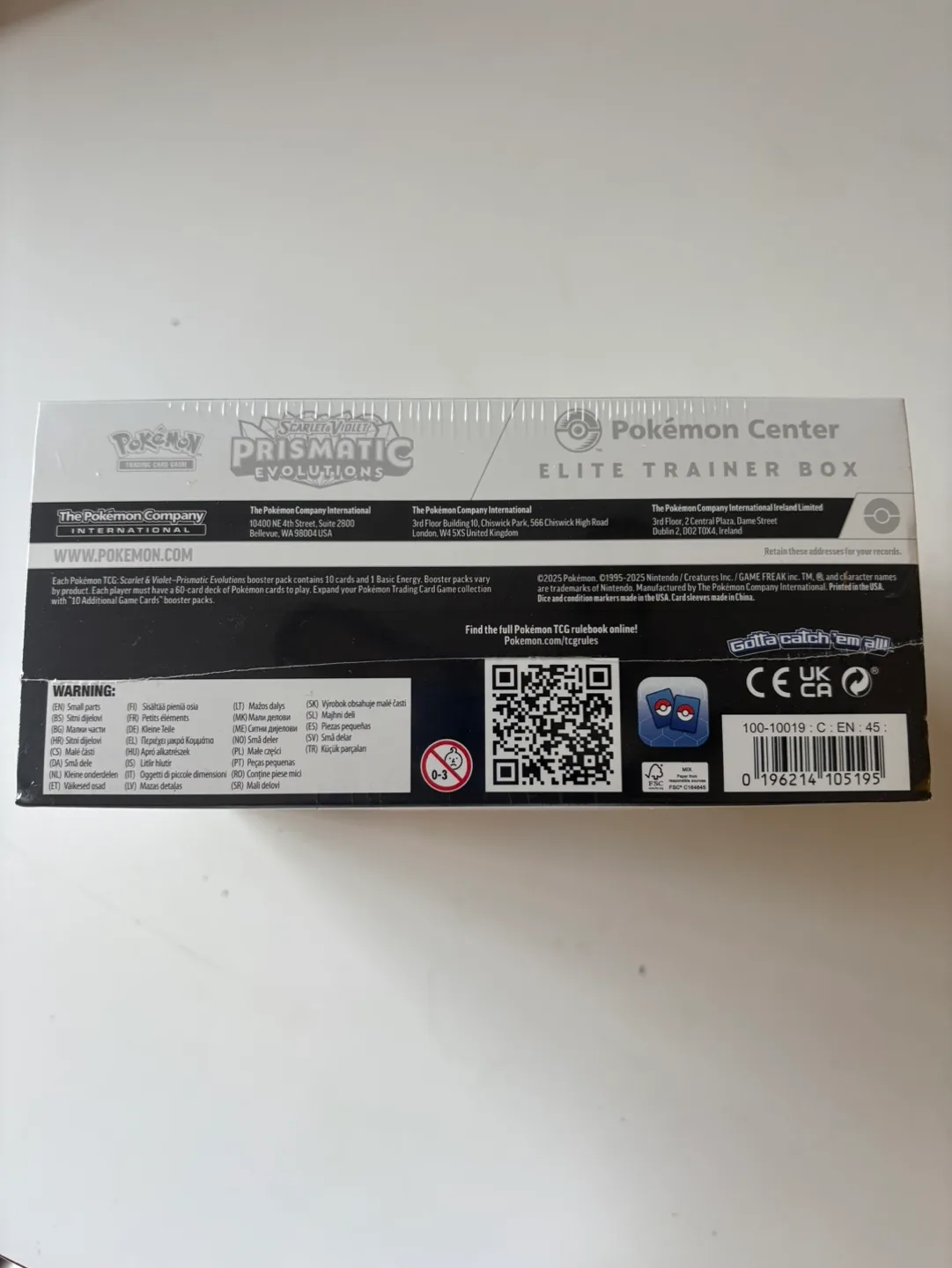 SEALED! Prismatic Evolutions Pokémon Center Elite Trainer Box image indicator(6)