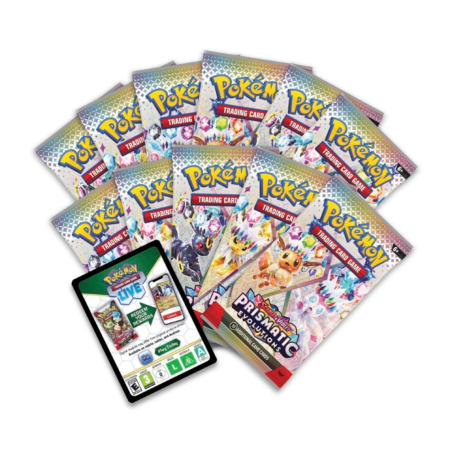 SEALED! Prismatic Evolutions Pokémon Center Elite Trainer Box image indicator(10)