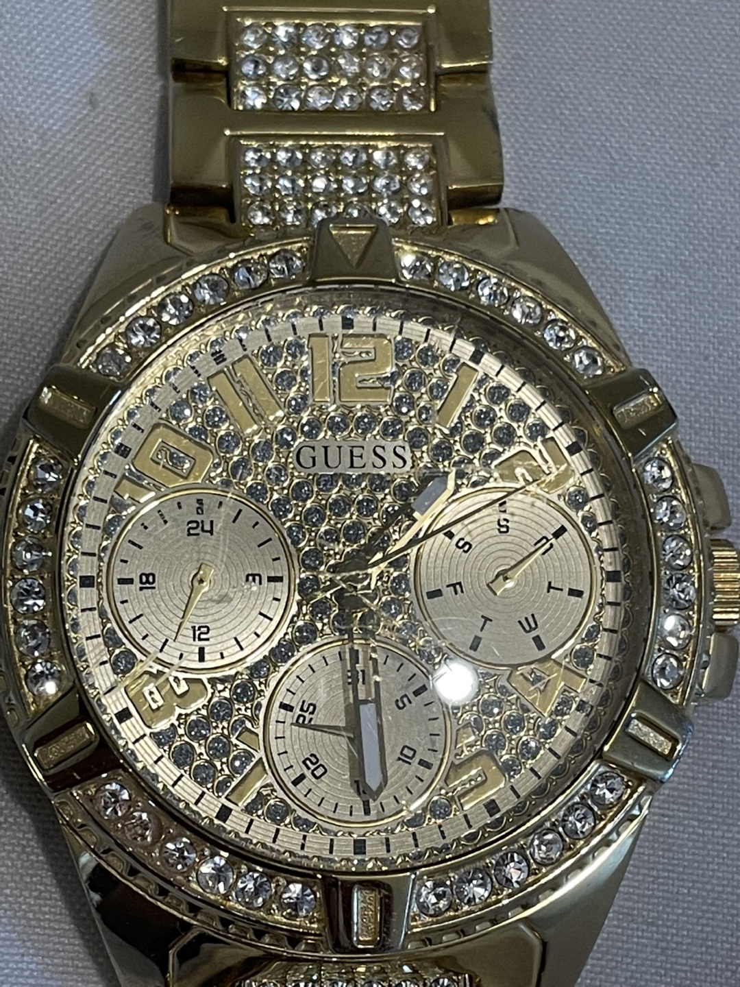 Guess Gold Tone Crystal Watch - photo 2