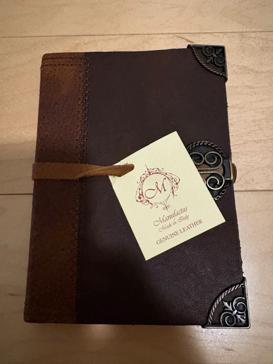 Genuine Leather Journal, Vintage Style, Brown image indicator(2)