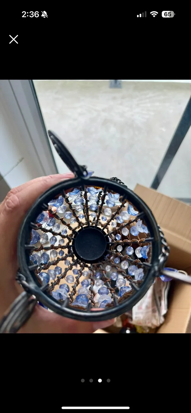 Beaded Hanging Candle Holder image indicator(2)