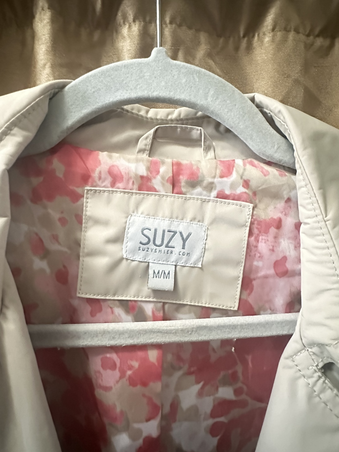 Suzy Shier Beige Trench Coat - Size M/M