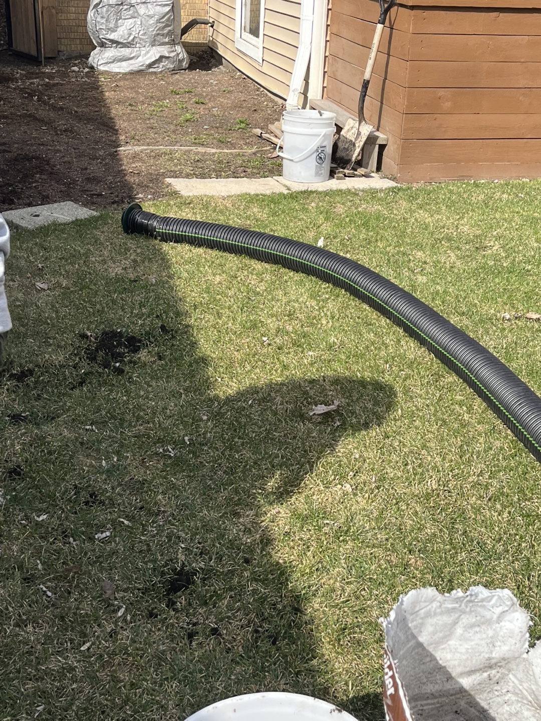4" diameter corrugated perforated drainage pipe - photo 3