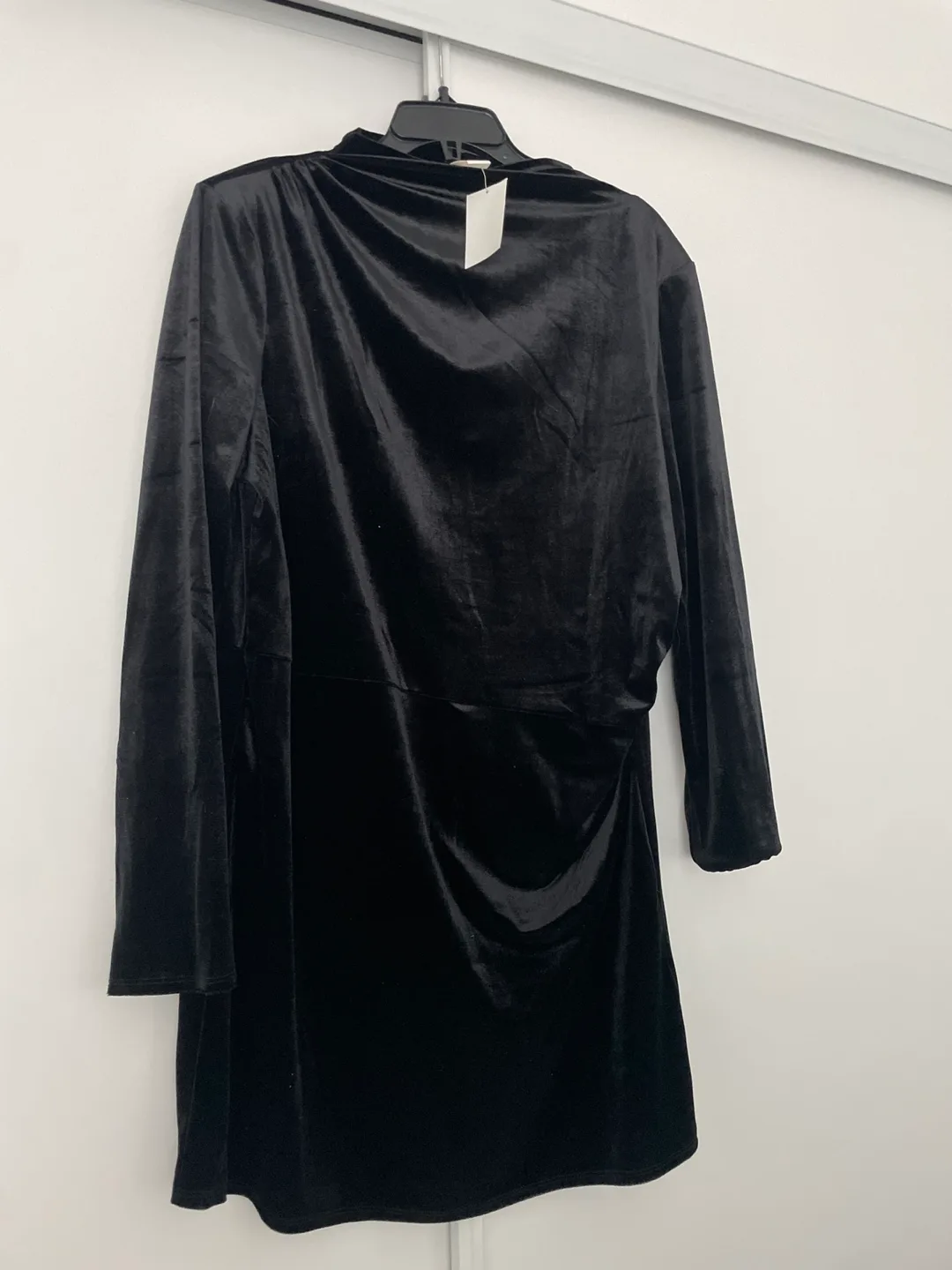 Black Velvet Mini Dress - Size XXL thumbnail