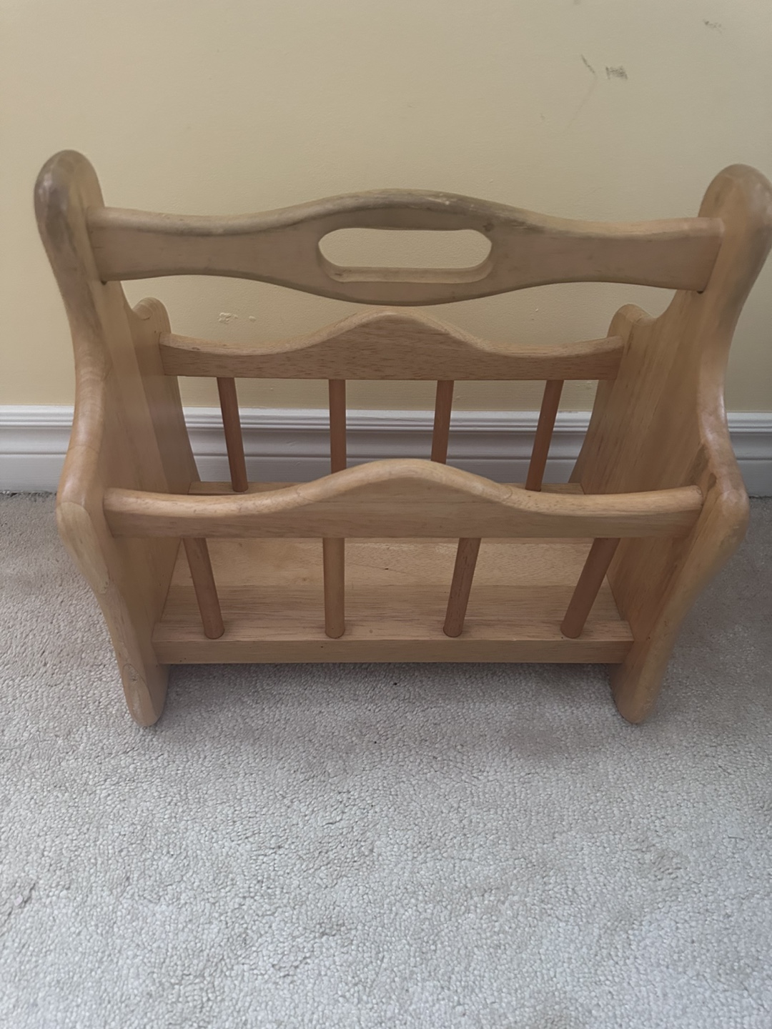 Wooden Magazine Rack