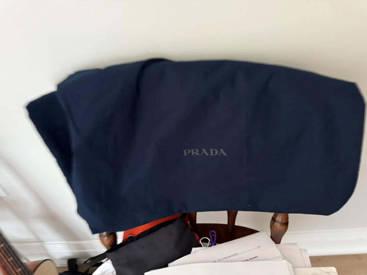 Prada Black Leather Shoulder Bag image indicator(6)