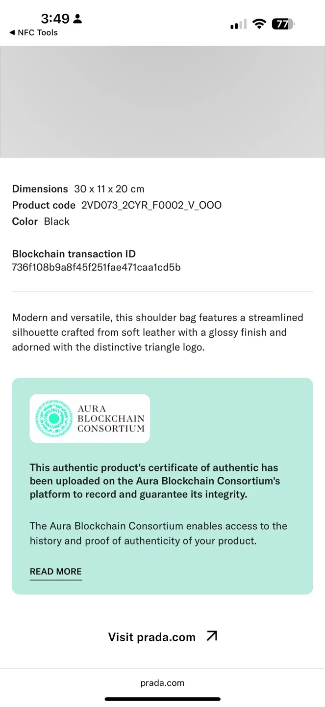 Prada Black Leather Shoulder Bag image indicator(8)