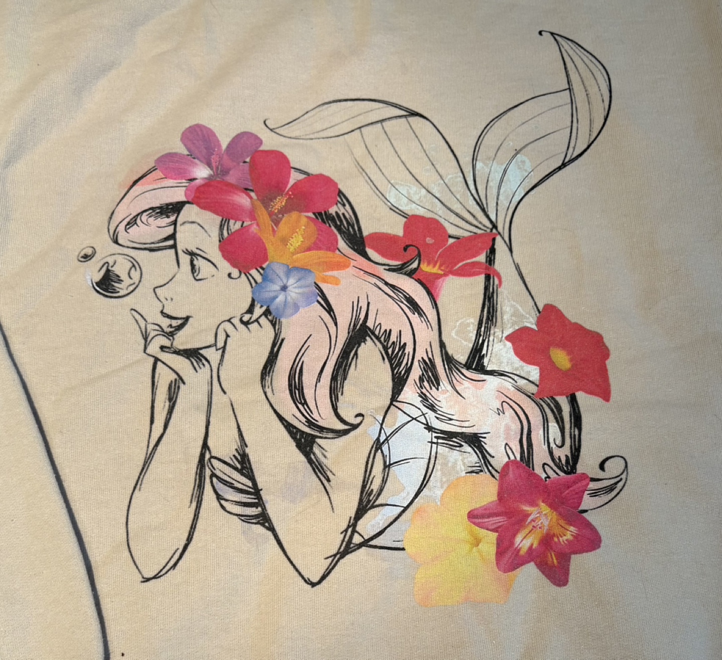 The Little Mermaid Sand Gildan Sweatshirt