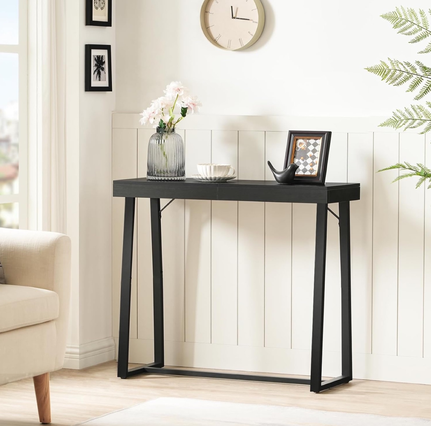 Black Console Table - photo 4