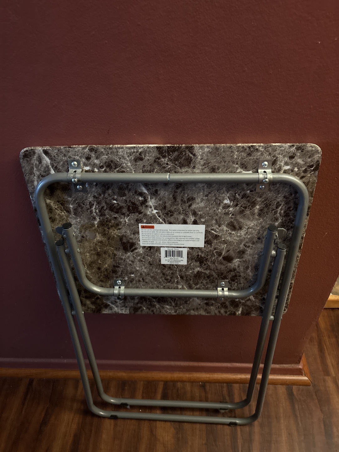 New Folding TV Tray Table - Marble Top 💚🥕 - photo 2