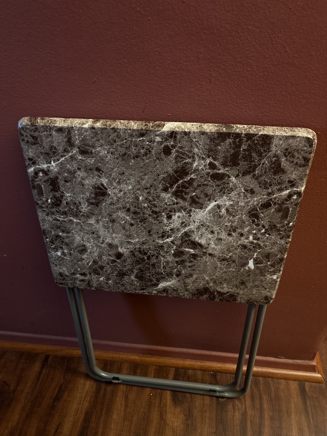 New Folding TV Tray Table - Marble Top 💚🥕