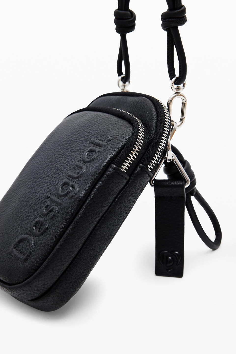 Desigual Black Leather Crossbody Phone Bag - photo 4