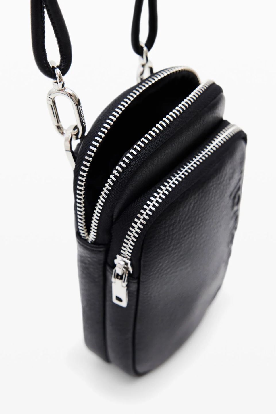 Desigual Black Leather Crossbody Phone Bag - photo 5