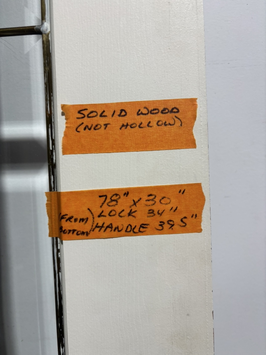 Wood door with glass insert - photo 2