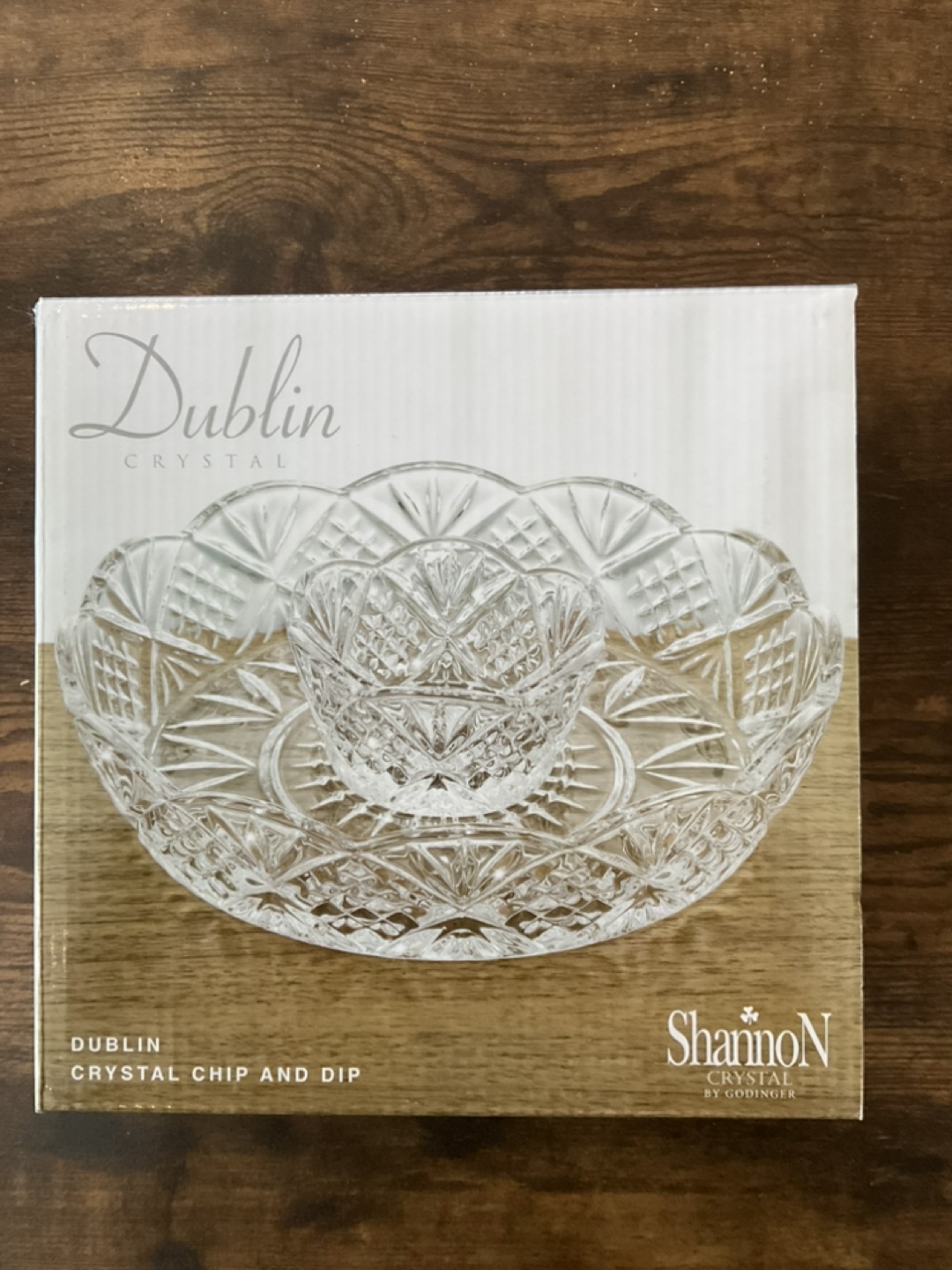 Reduced-New Dublin Crystal Chip and Dip Set-giftable - photo 2