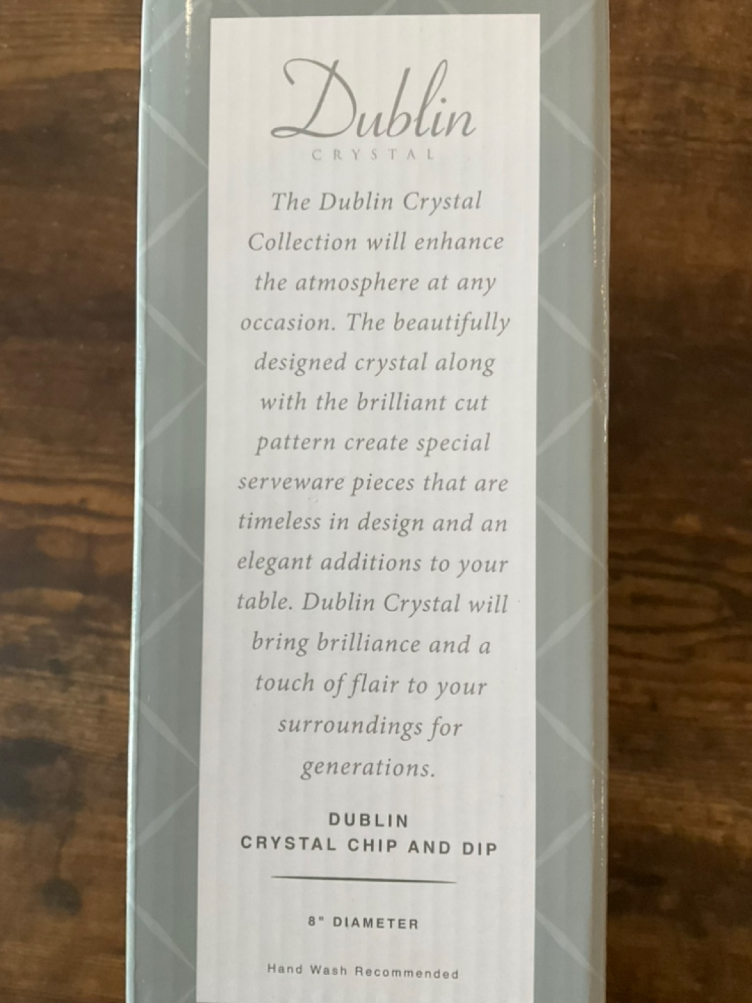 Reduced-New Dublin Crystal Chip and Dip Set-giftable - photo 3