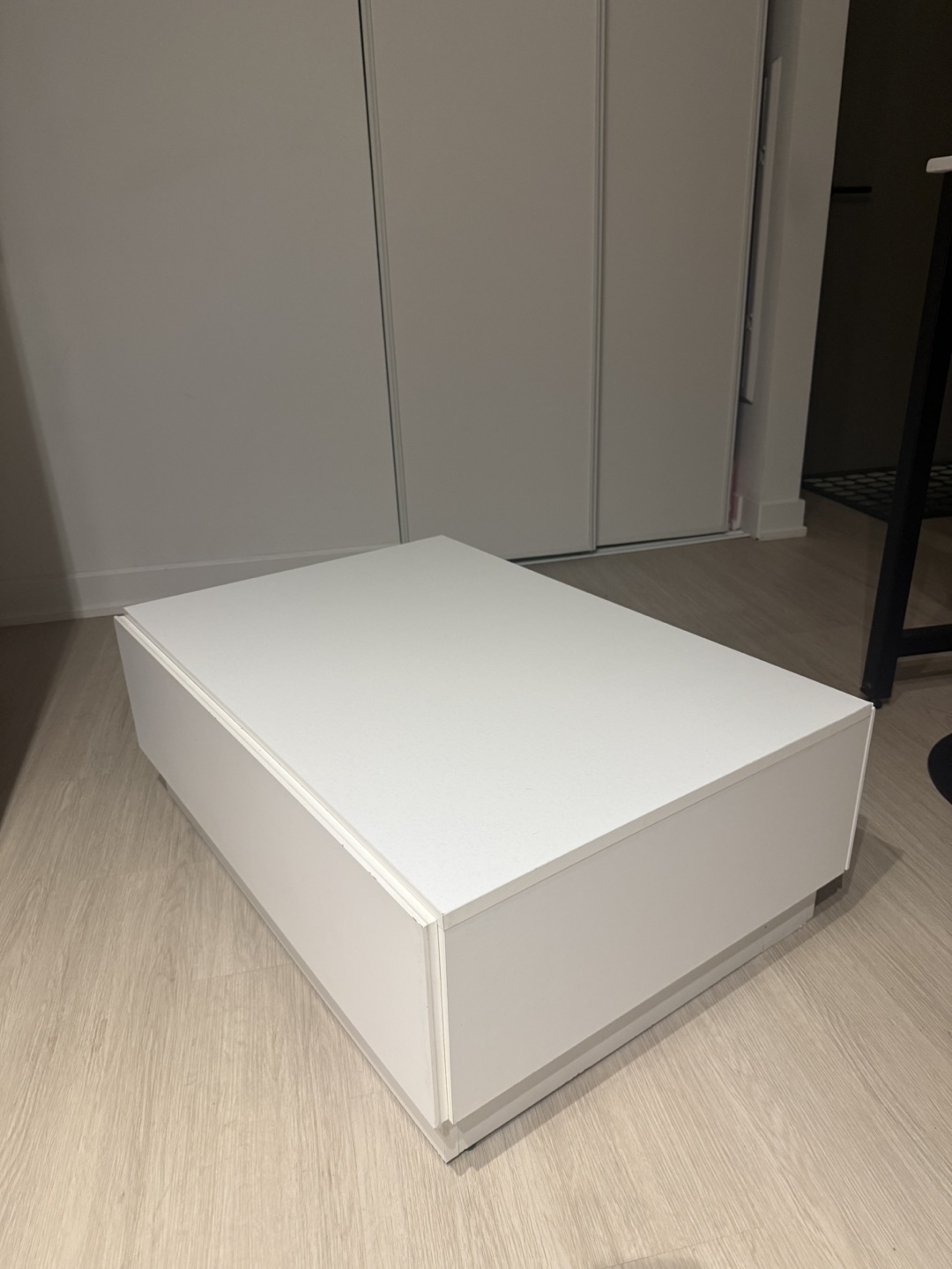 White Coffee Table with storage