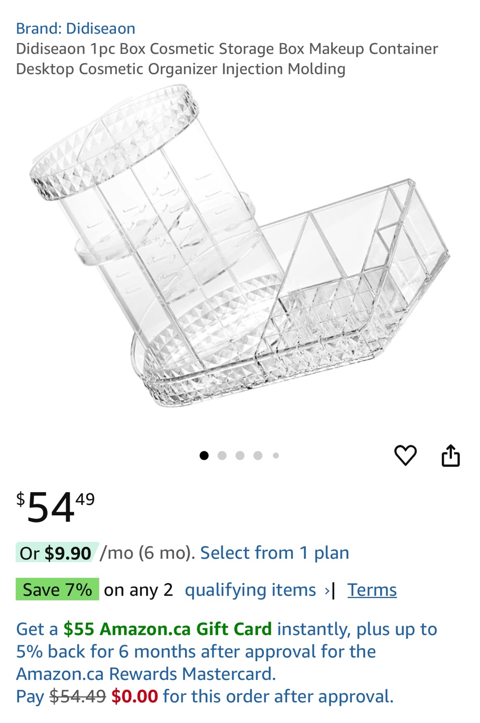 Rotating Cosmetic Organizer
