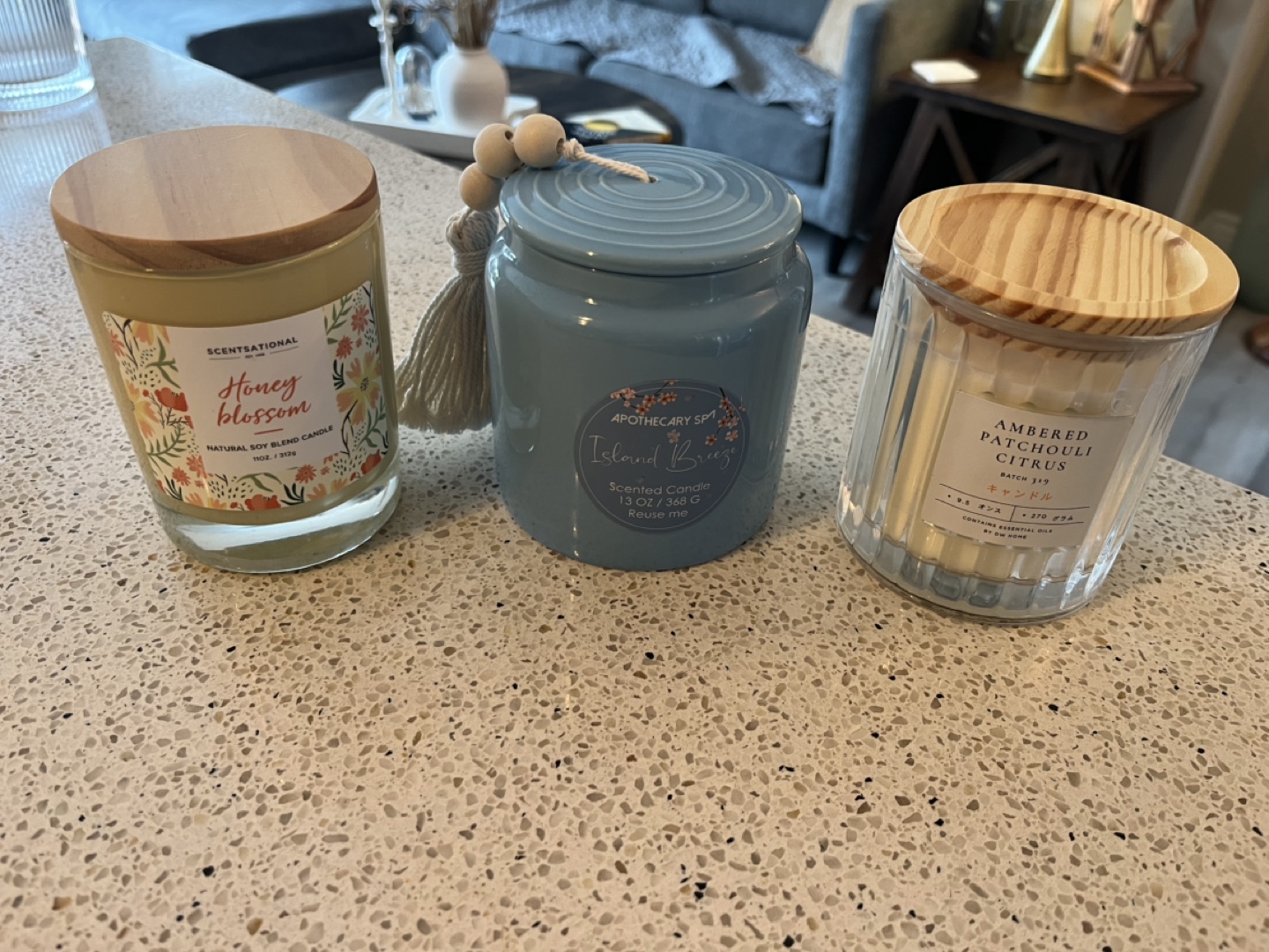 Three Scented Candles