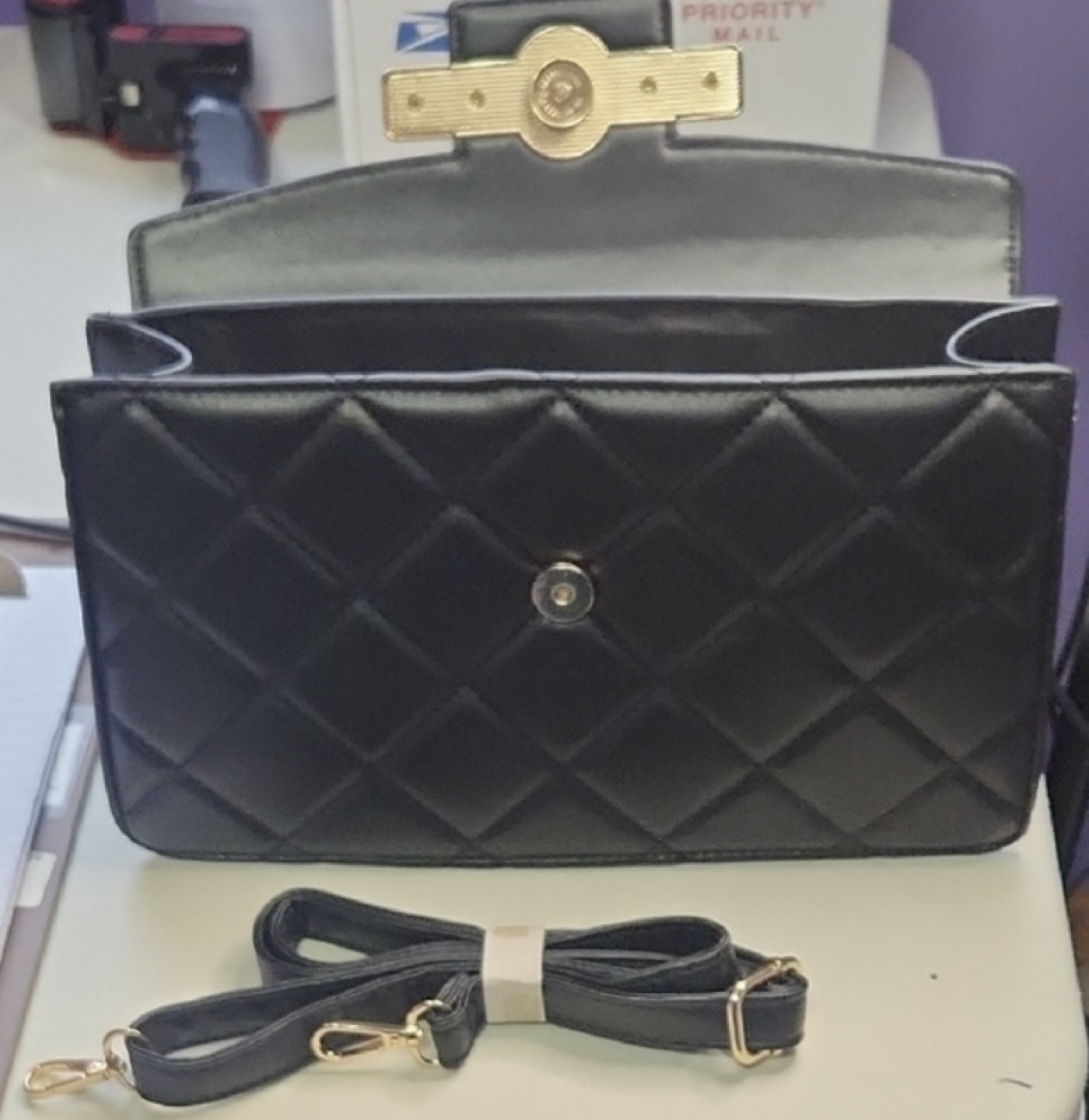 Valentino Orlandi Black Quilted Top Handle Bag - photo 2