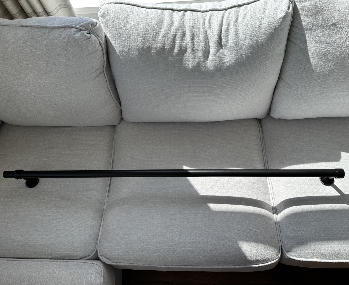 Black Curtain Rod - 48 inches - photo 2