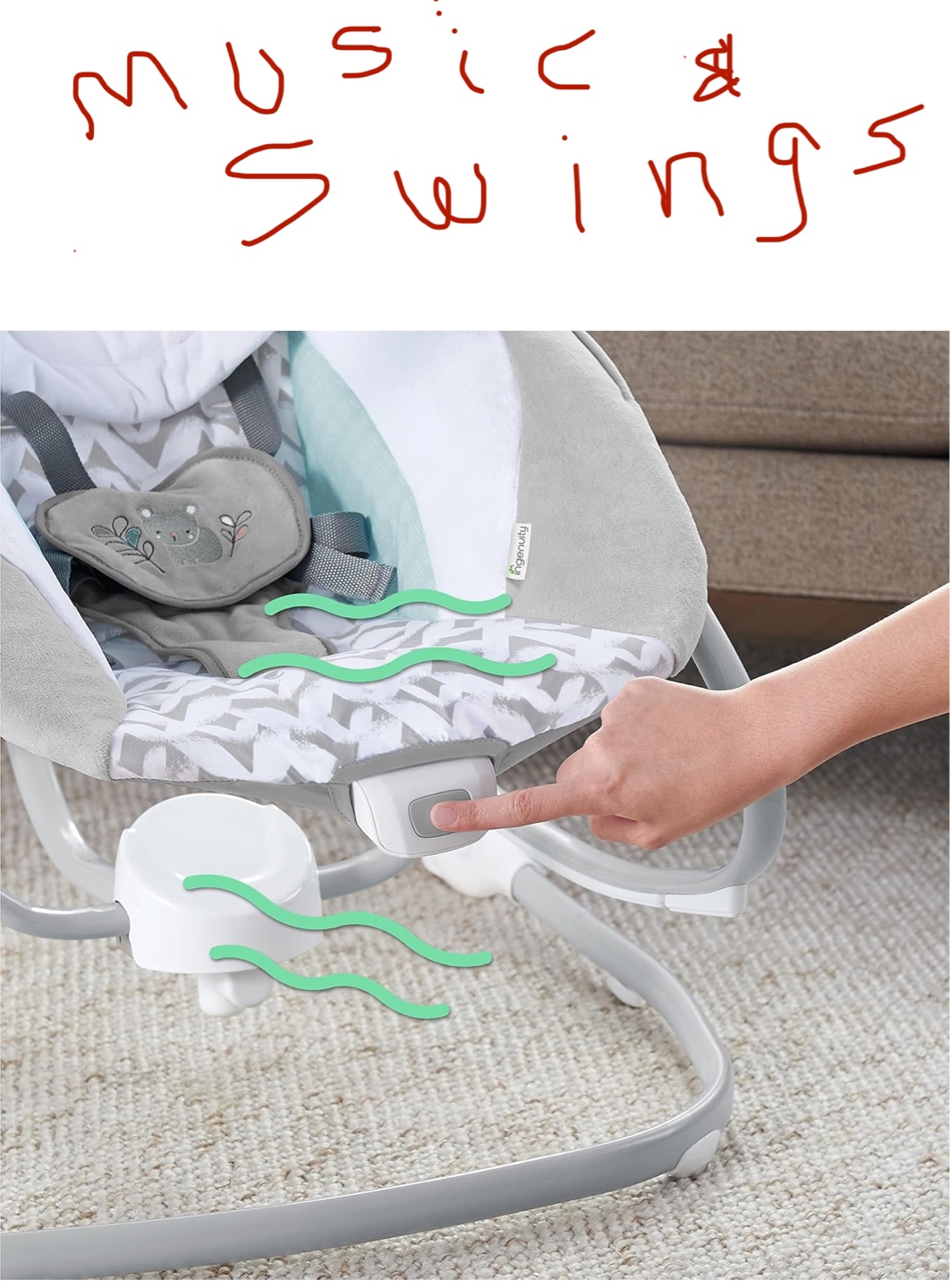 💚 Ingenuity SimpleComfort Cradle Swing & Rocker - photo 5