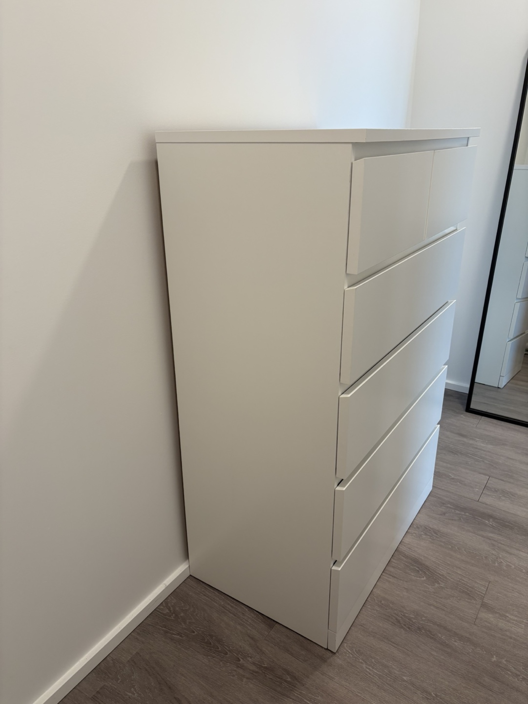 IKEA MALM 6 Drawer Chest - White - photo 3