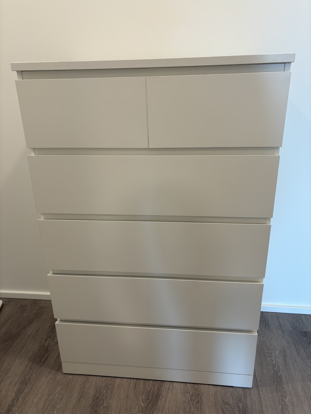 IKEA MALM 6 Drawer Chest - White