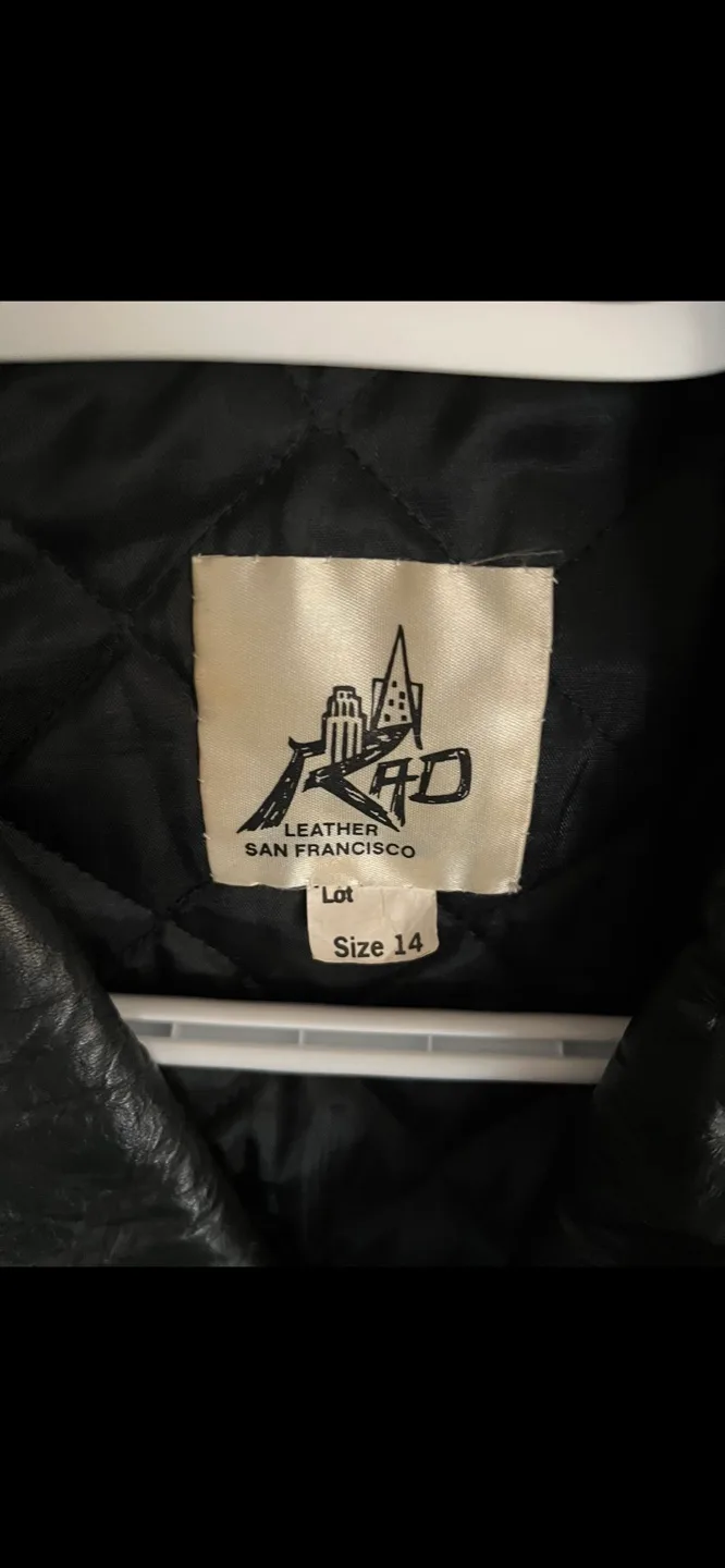 Leather jacket, picture glows in the dark image indicator(3)