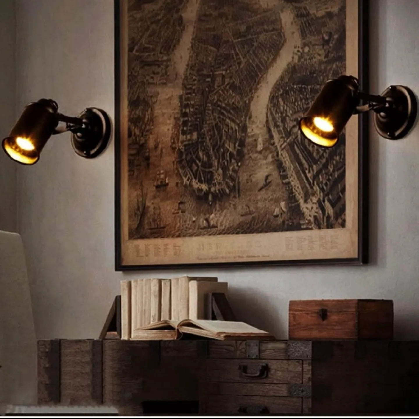 BRAND NEW Vintage Industrial Style Wall Lamp image indicator(2)