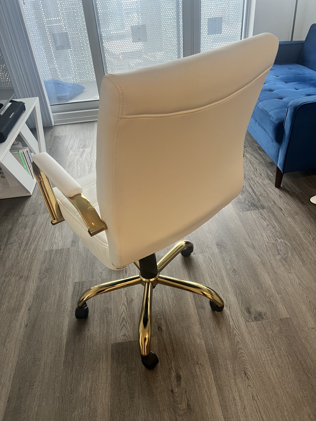 Whitney Ergonomic Upholstered Mid-Back Swivel Office Chair - photo 4