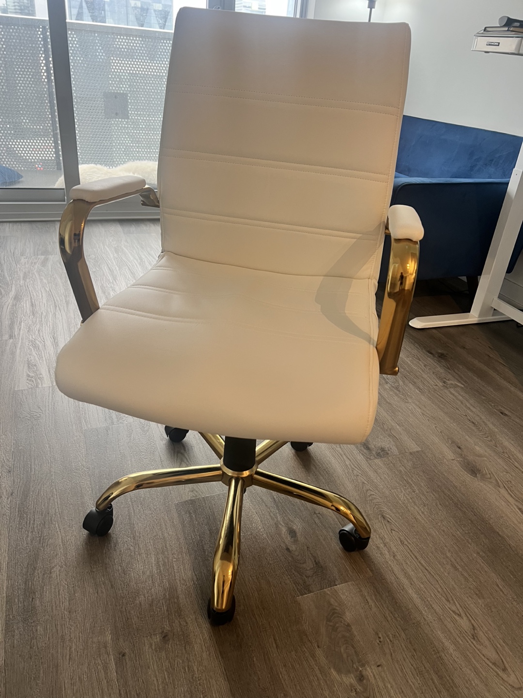 Whitney Ergonomic Upholstered Mid-Back Swivel Office Chair - photo 5