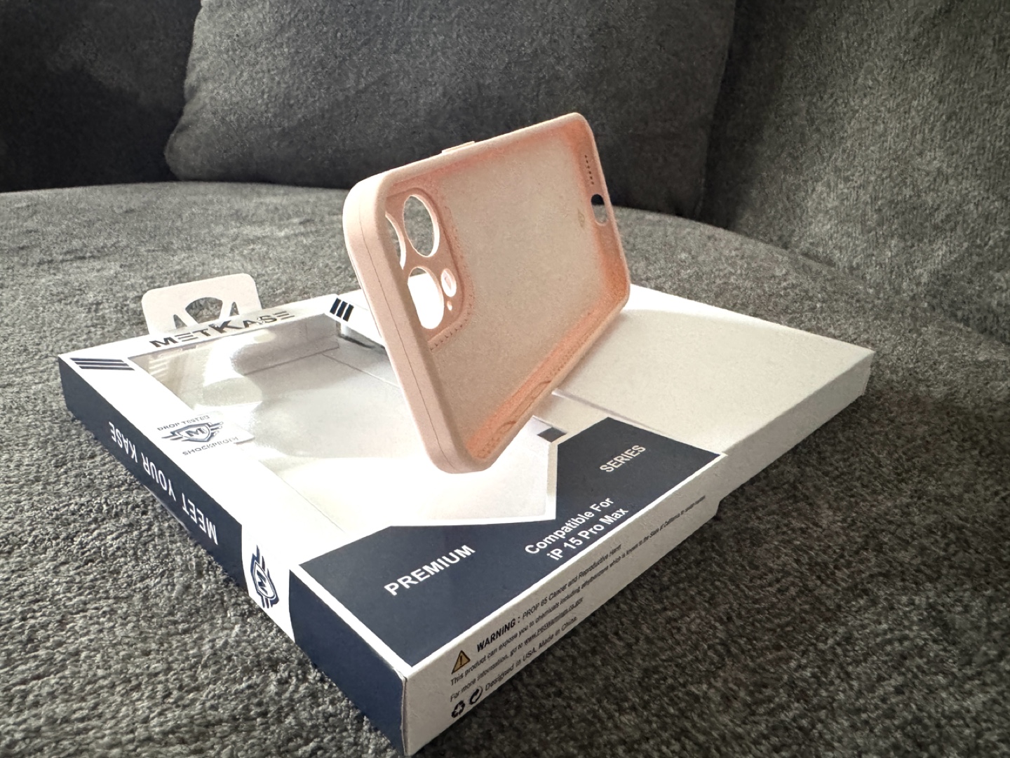 iPhone 15 Pro Max Case, Ring Holder - Blush Pink - photo 2
