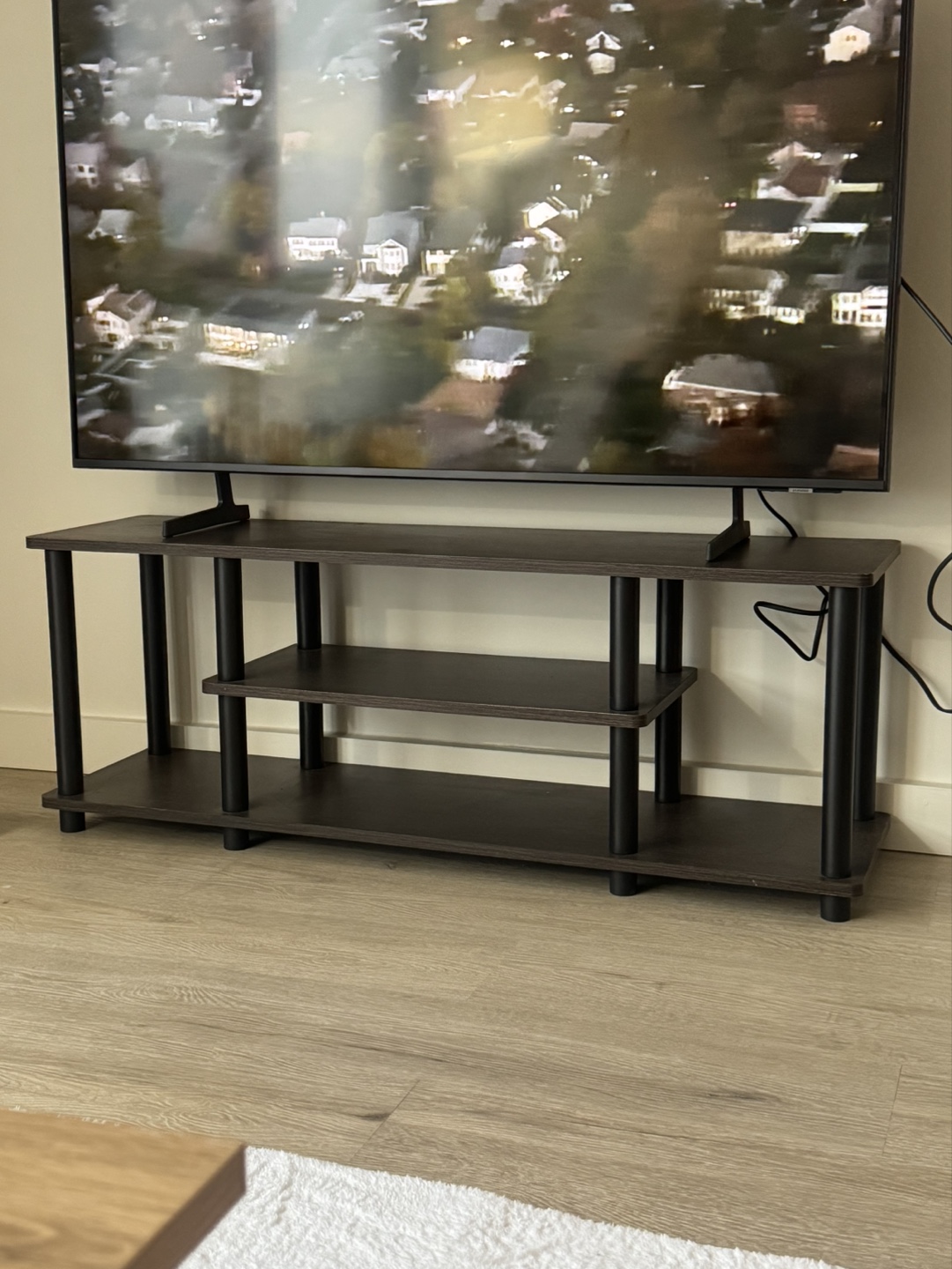 TV Stand with Two Shelves