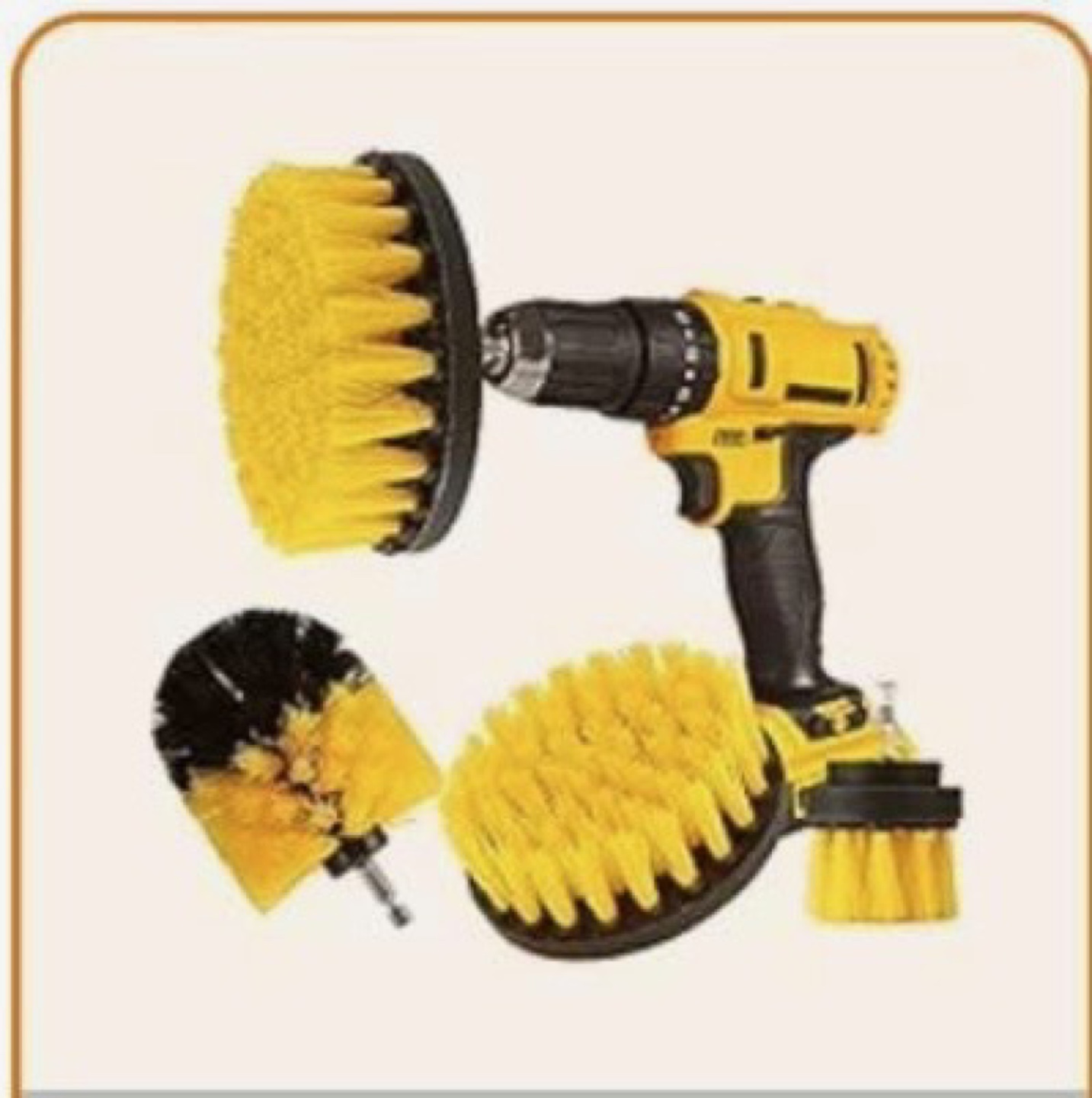 Drill Brush Attachment Set - 4 Pieces