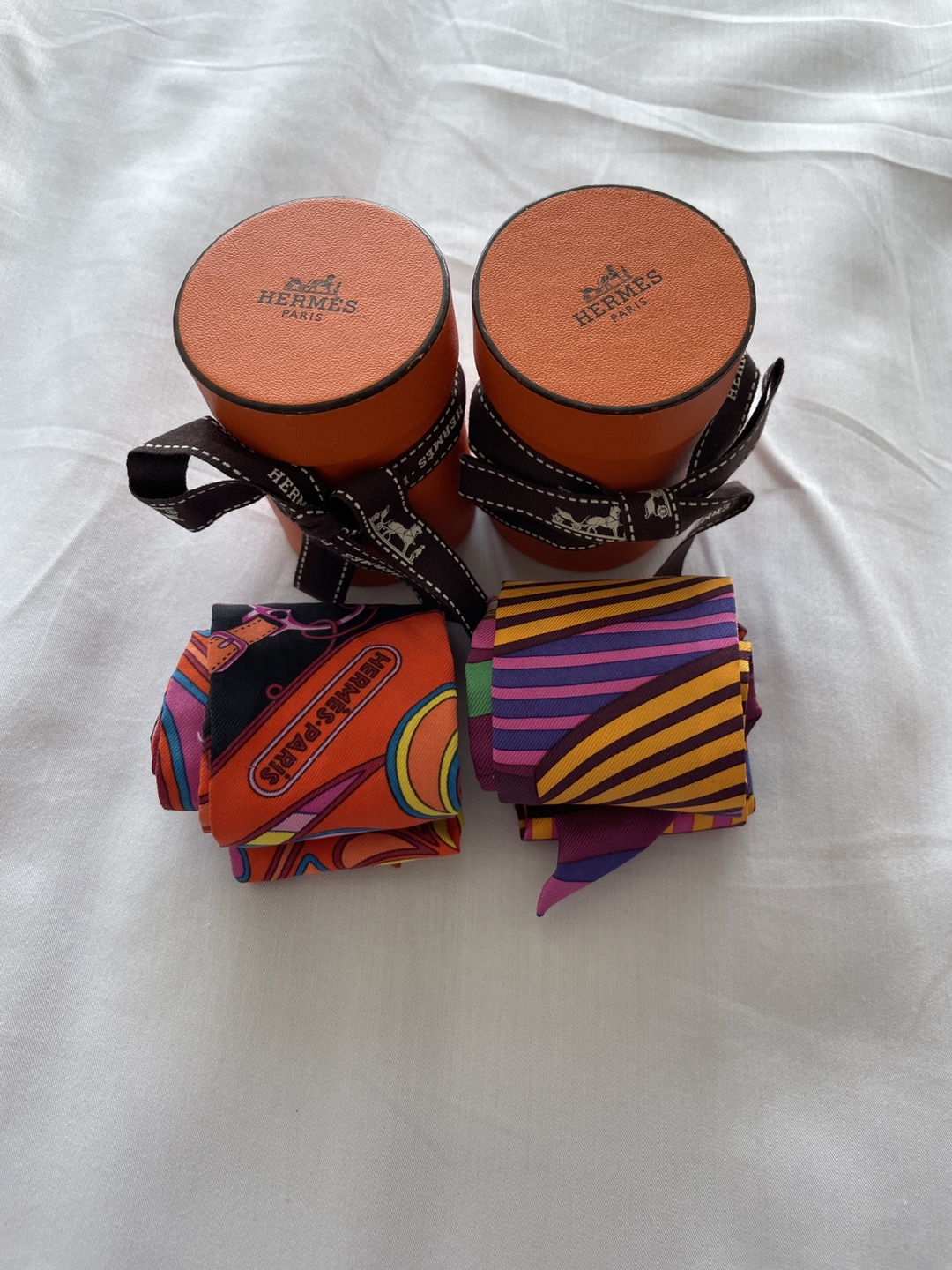 Hermès Twilly Mini Scarves with Boxes