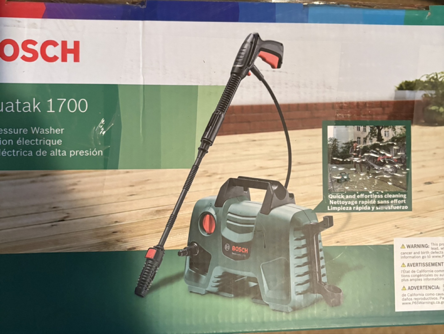 Bosch EasyAquatak 1700 Electric High-Pressure Washer - photo 2