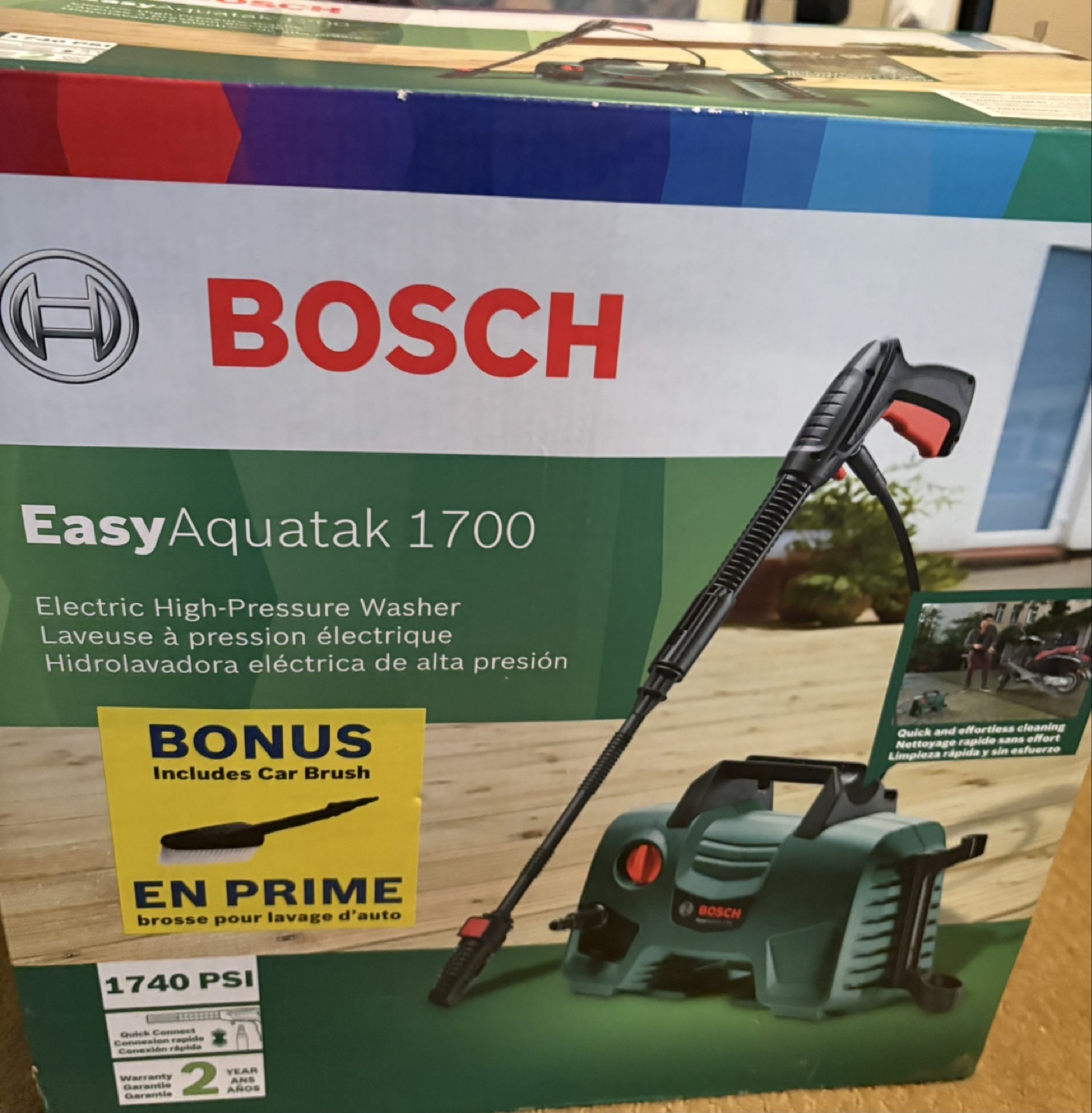 Bosch EasyAquatak 1700 Electric High-Pressure Washer