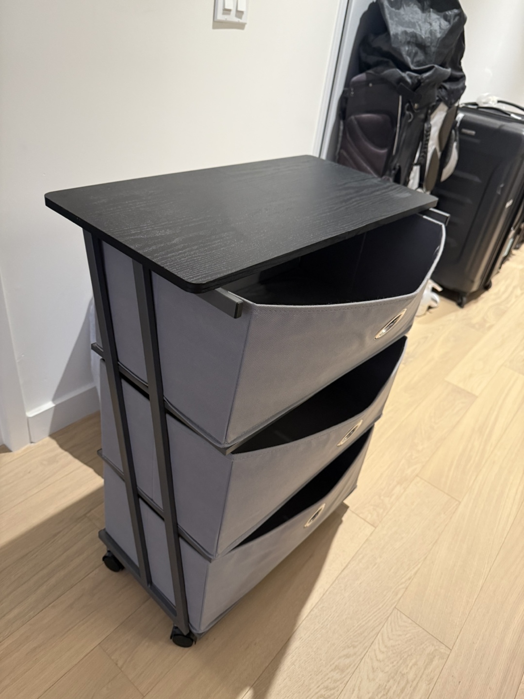 3-Drawer Rolling Cart with Top - photo 3