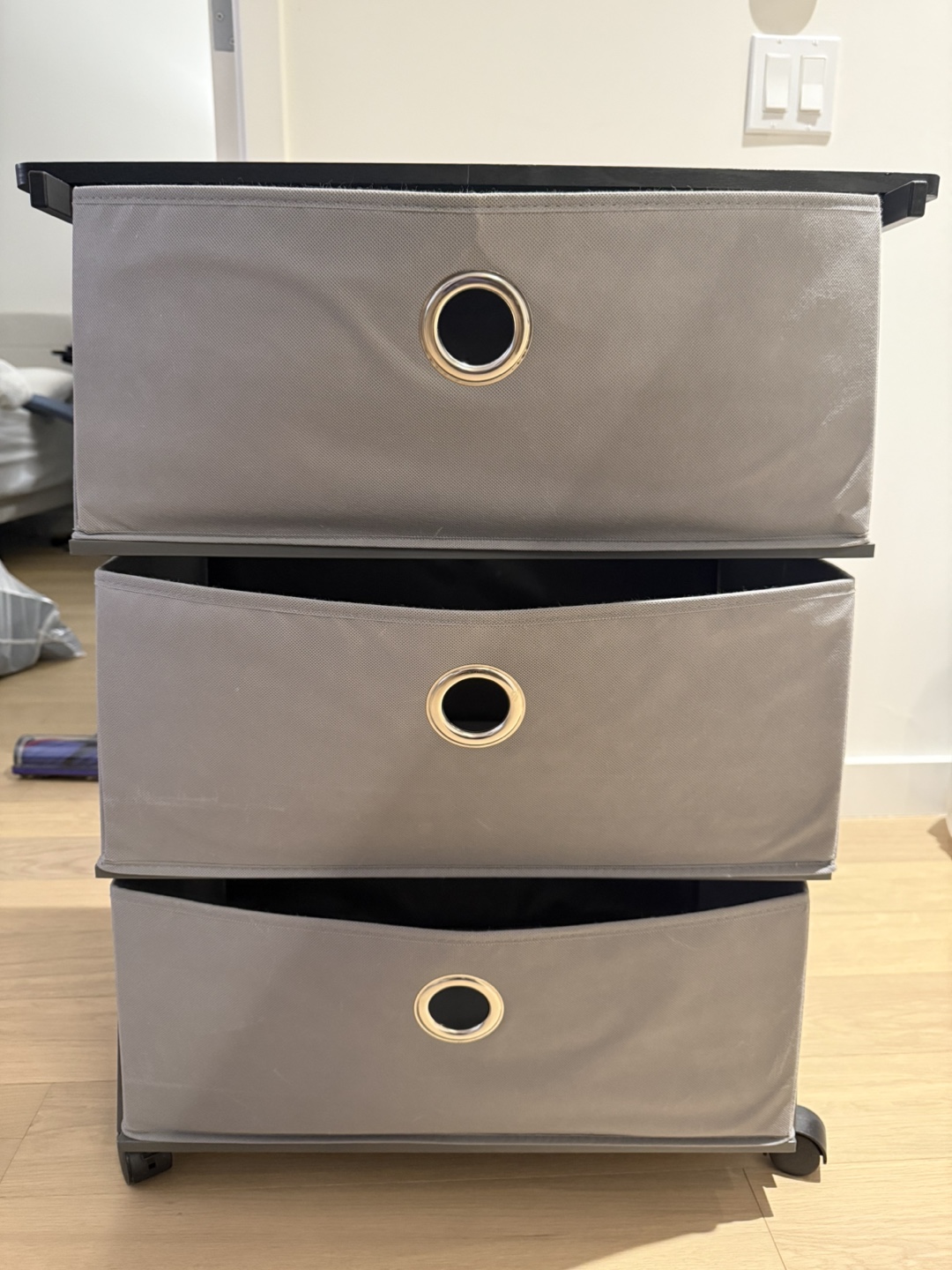 3-Drawer Rolling Cart with Top