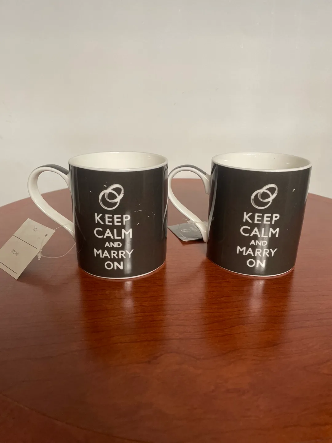 Pair of Keep Calm and Marry On Mugs image indicator(3)