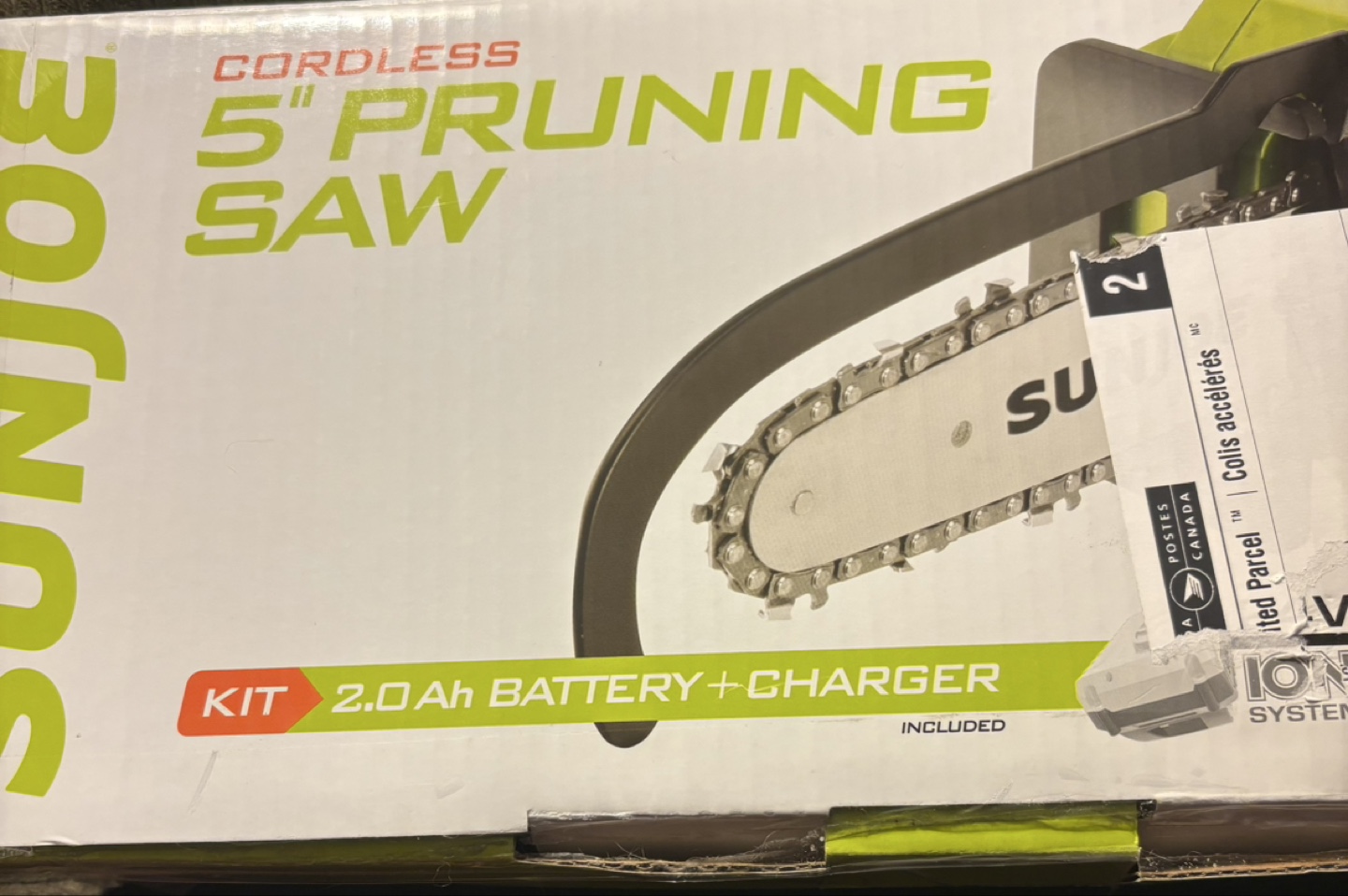 Sun Joe Cordless 5" Pruning Saw Kit