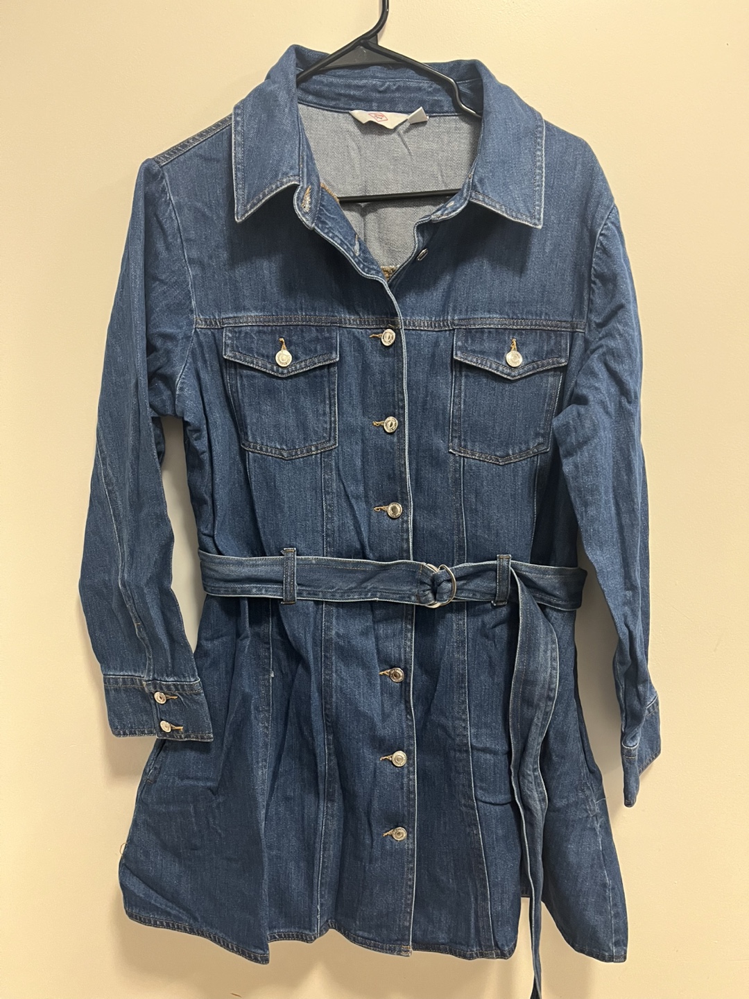Denim shirt dress