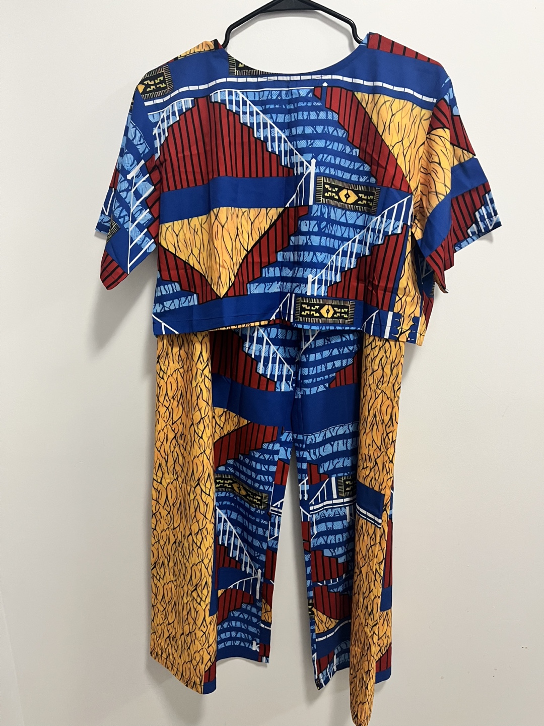 Stylish Two-Piece Outfit with African Print