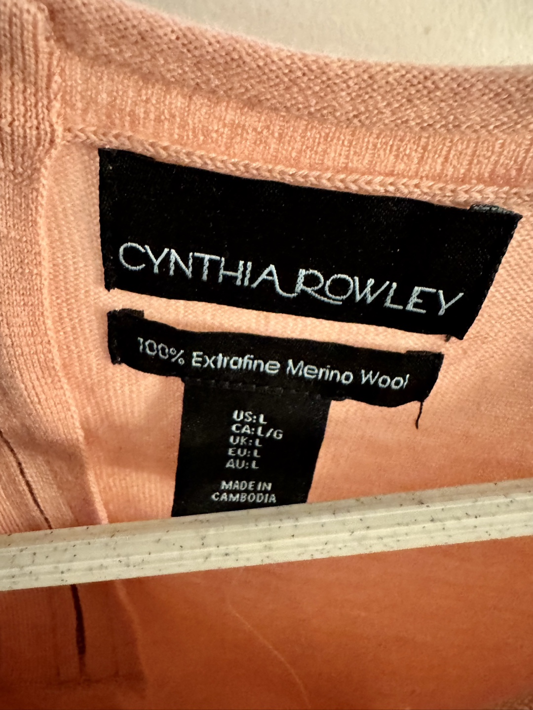 Cynthia Rowley Pink Merino Wool Sweater - photo 3