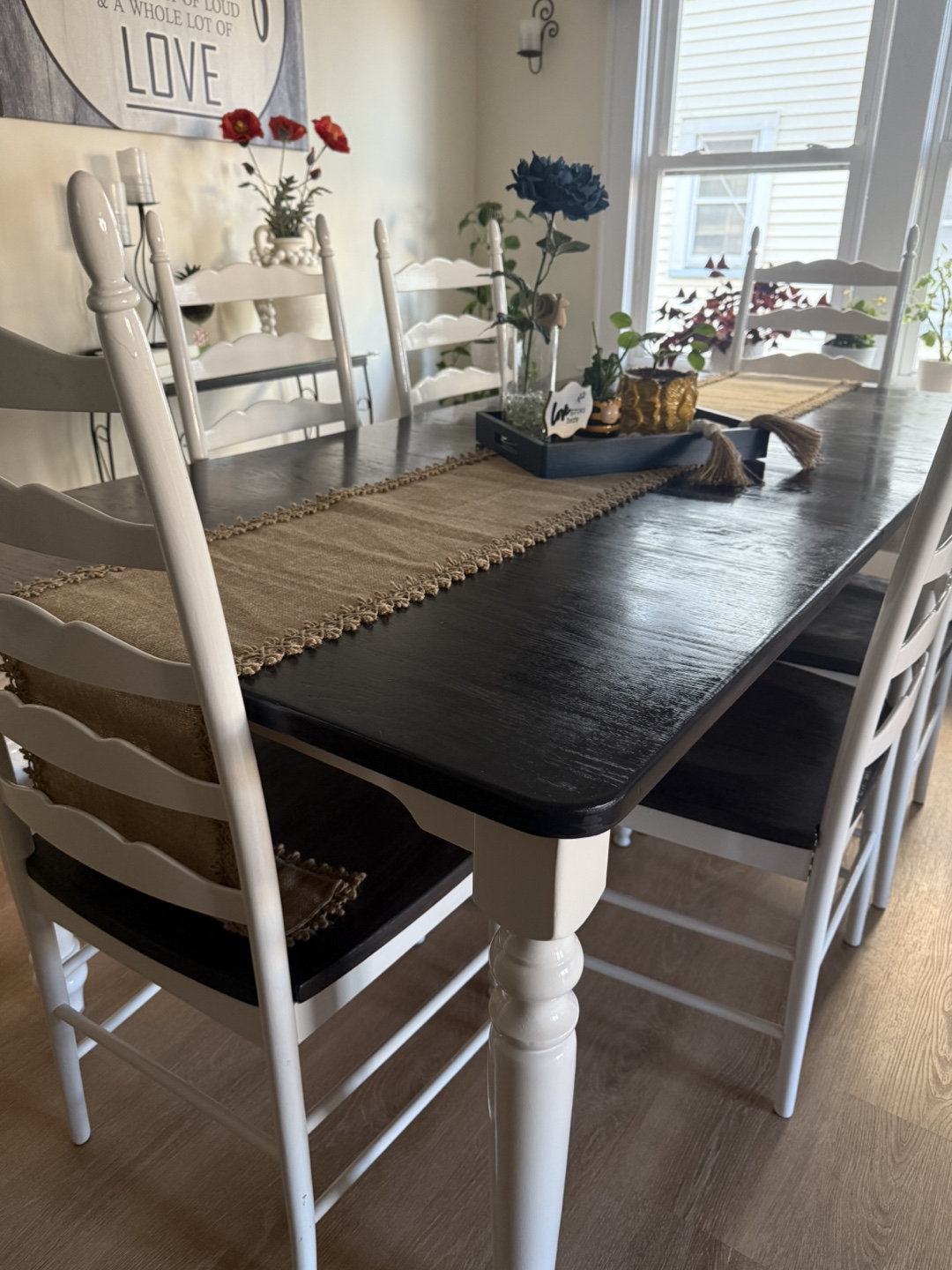 Farmhouse Dining Table with 6 Chairs - photo 2