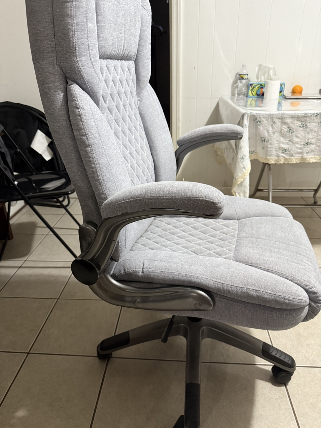 💚Gray Office Chair with Armrests - photo 2