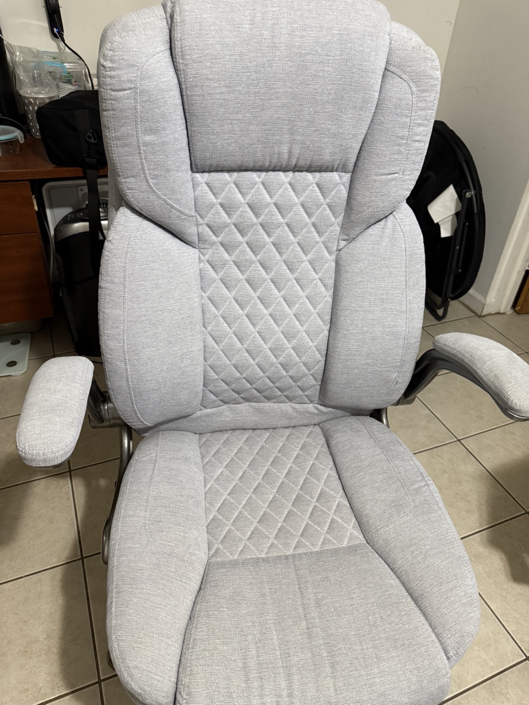 💚Gray Office Chair with Armrests - photo 3